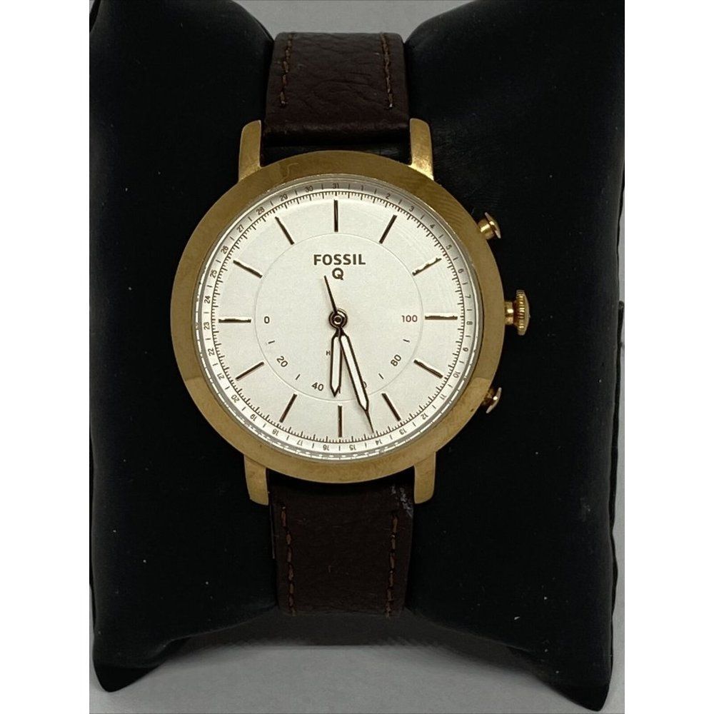 Fossil FTW5007 Women's Brown Leather White Analog